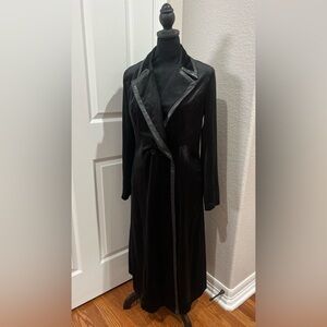 KOANDAILY BELVET BLACK DRESS LONG COAT SIZE L
